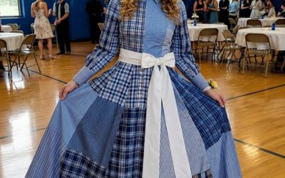 My classmates made fun of the ball gown I had sewn from my late father's shirts.