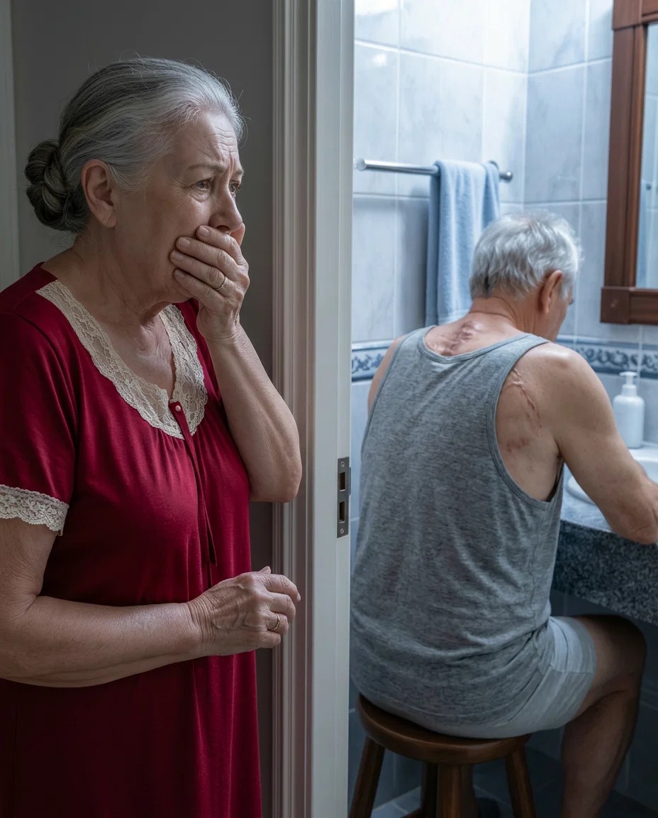 My husband used to lock himself in the bathroom every morning at 4 a.m. for thirty-five years. And the night I finally looked through the keyhole, I understood why he always whispered, “I’m doing this to protect you.”