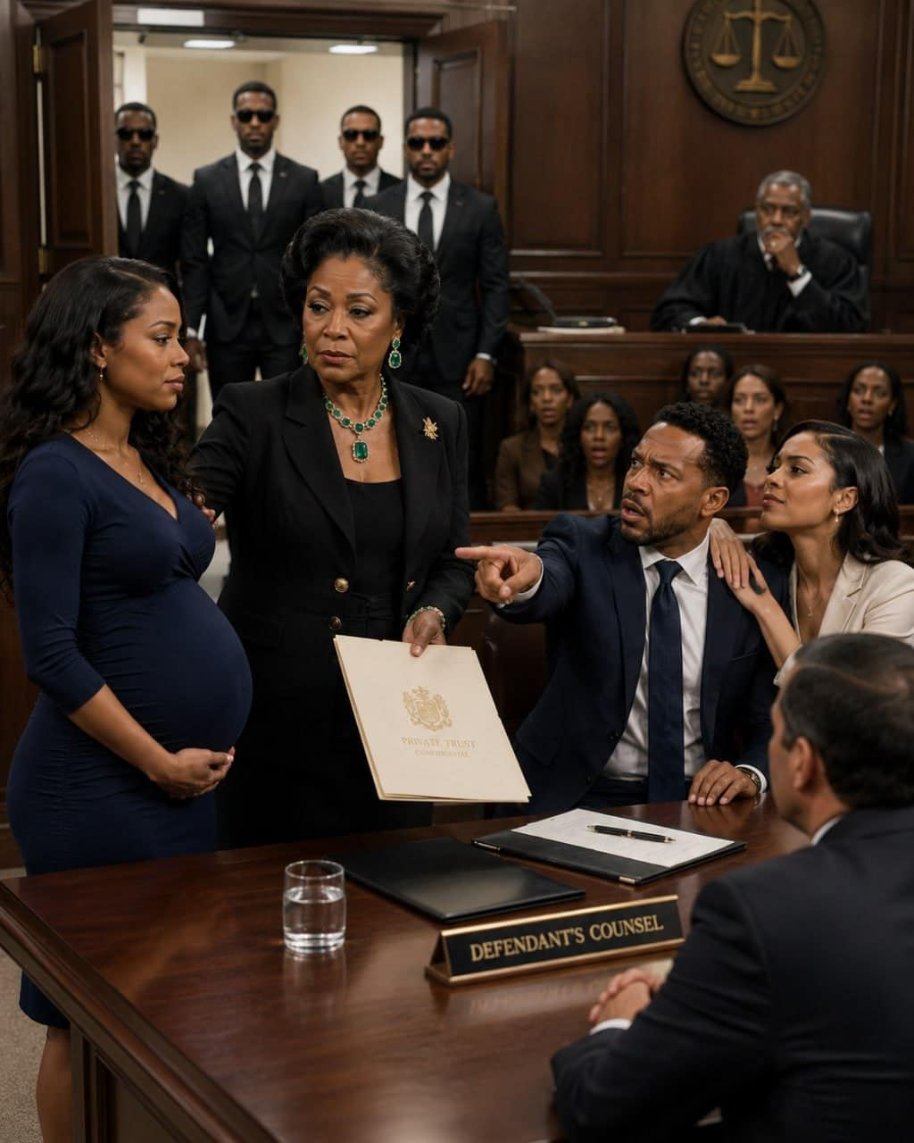 My husband pointed at my eight-month pregnant belly and told the judge, She has no income and no family support
