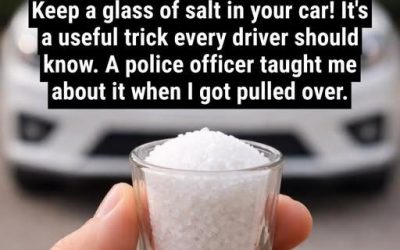 Put a Glass of Salt in Your Car, Here Is Why Every Driver Should Try It