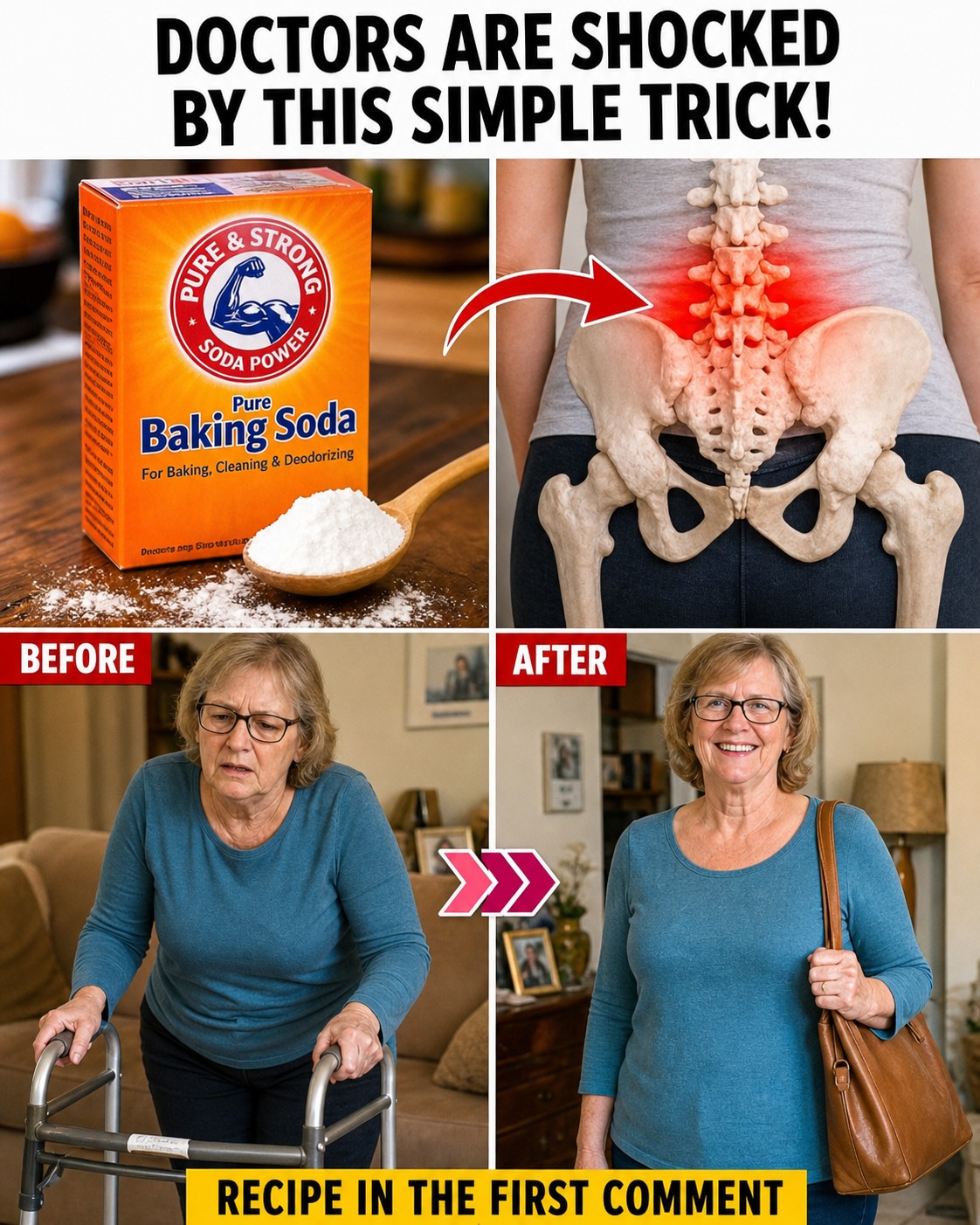 SENIORS: Use BAKING SODA THIS WAY and see how up to 13 common health problems improve (it doesn’t magically disappear)!