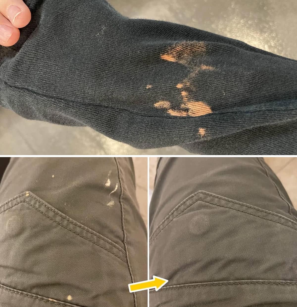 Remove bleach stains from textiles: 2 simple and effective solutions