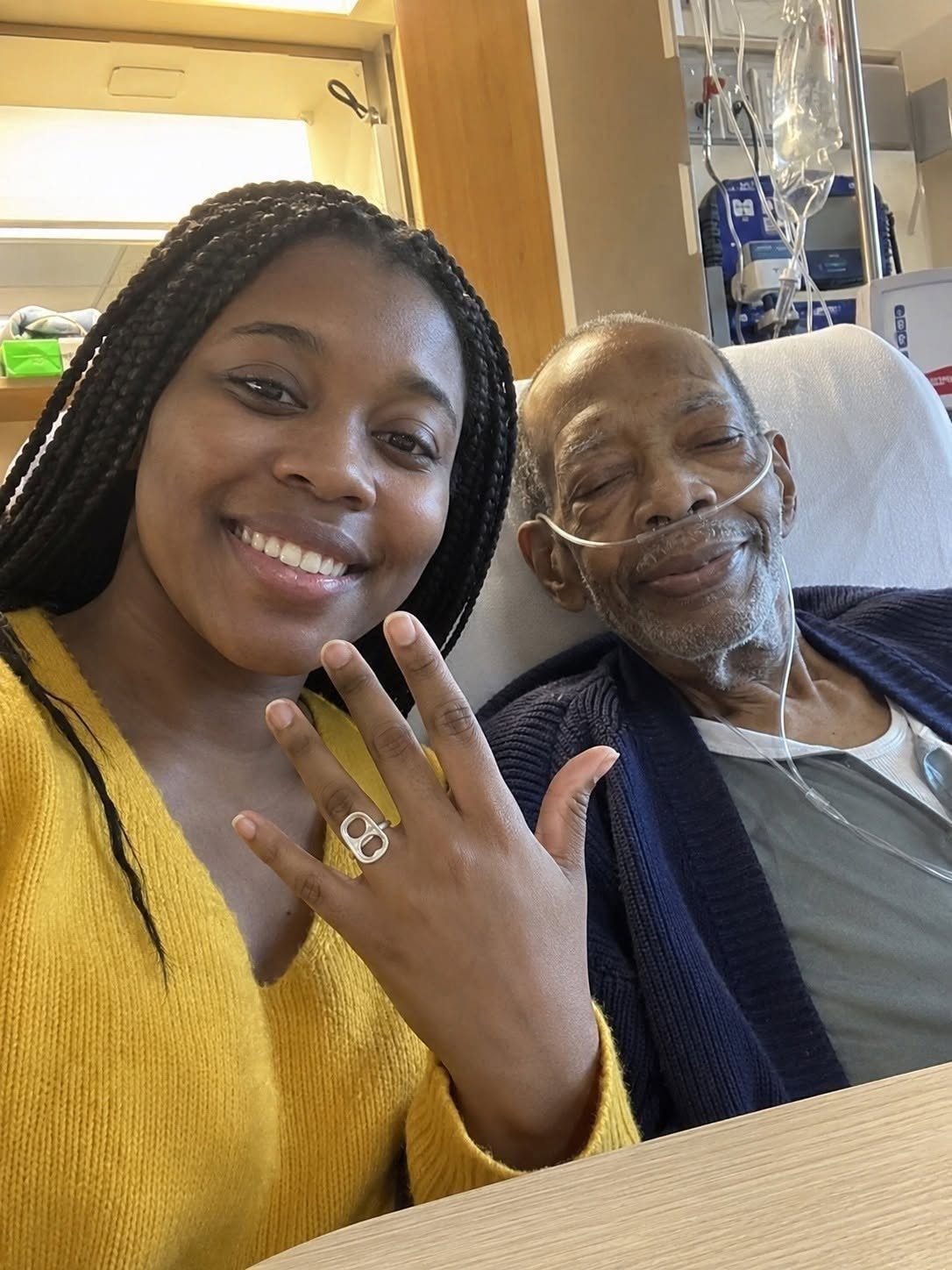 married a stranger from a hospital waiting room so he wouldn’t d:ie alone — but after our one-week marriage, his lawyer placed an old backpack in my hands and said, “He wanted you to know who he really was.” I was twenty-nine when my life quietly fell apart after losing my mother. Grief made everything feel empty, so I spent nearly a year volunteering at a hospital, sitting beside patients who had no one left. That was where I met Edward. He was seventy-two, with sunken eyes, a weak smile, and a heart that was slowly giving up on him. He didn’t talk much at first, but somehow, our short conversations became the only part of my day I looked forward to. Within days, Edward and I became strangely inseparable. Then one afternoon, he asked me something that made my whole body freeze. “Marry me, Grace,” he whispered. My heart pounded. “Edward… you’re very sick. We barely know each other.” He gently touched my fingers. “I don’t want the state deciding what happens to me when I’m gone,” he said. “My last wish is to leave this world as someone’s husband… not just another forgotten name on a file.” Two days later, a chaplain married us in his hospital room. I wore a yellow sweater. Edward used the pull tab from a soda can as my ring. For seven days, I sat beside him, held his hand, listened to his breathing, and stayed until his heart finally stopped. I was still sitting in his empty room when an elderly attorney stepped inside, carrying a worn green backpack. “Grace?” the man asked softly. “I’m your husband’s attorney. He left this for you.” Then he handed me the backpack. It felt heavier than it should have. The attorney leaned closer and lowered his voice. “Edward wasn’t who you thought he was, Grace,” he whispered. “And before he passed, he made me promise you would know the truth.” Read more link in the first comment Like & share and comment “YES” if you want more