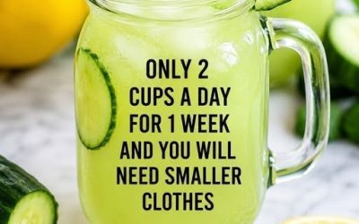 FRESH CUCUMBER LEMONADE Just 2 Cups a Day for 1 Week, and You’ll Need Smaller Clothes! Drink this potent mix, boost your metabolism, and