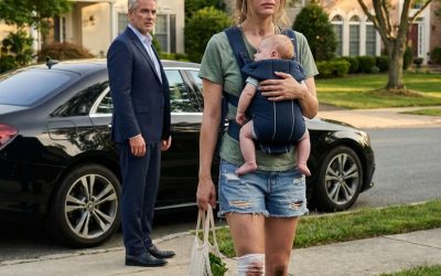 “Where is your car?” My father’s voice was like ice as he stared at my swollen, purple ankle and the heavy grocery bags I was dragging while clutching my baby. I whispered the truth—that my mother
