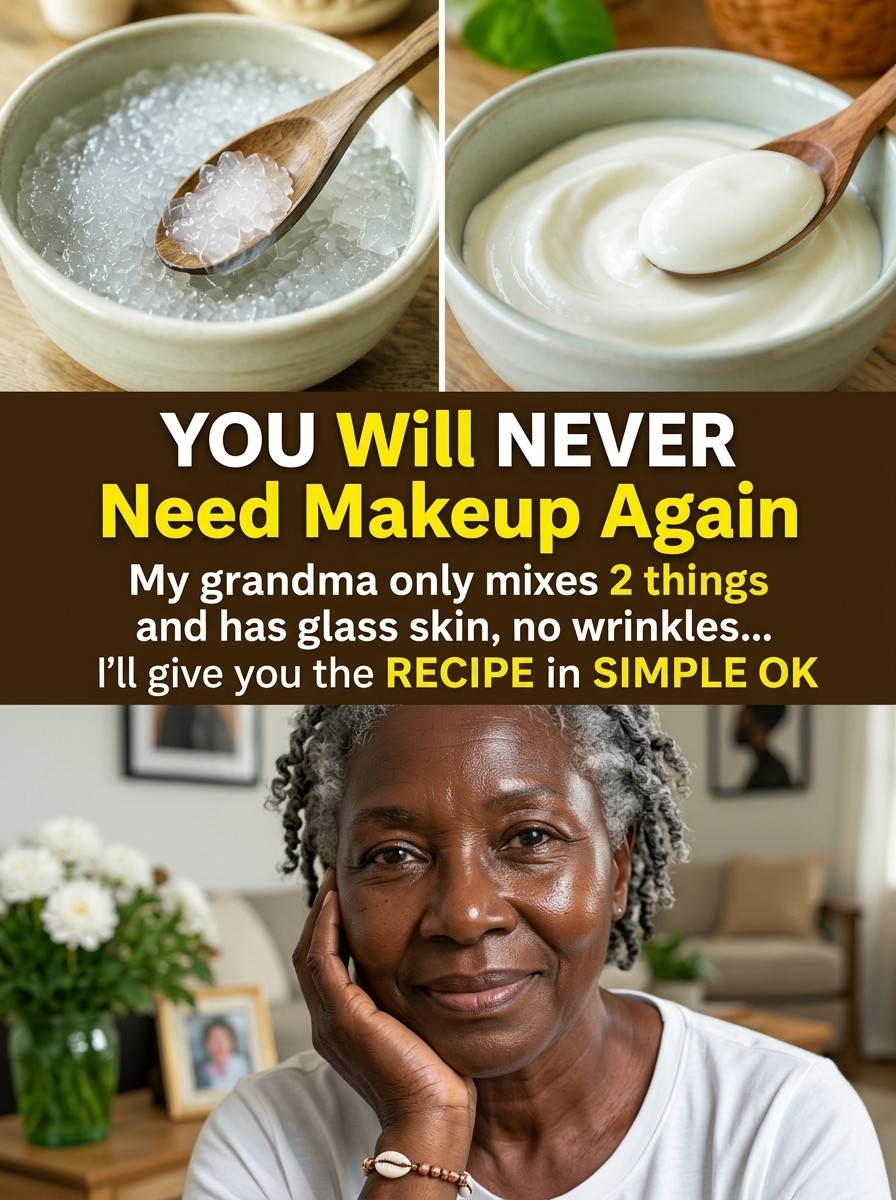“You’ll NEVER Need Makeup Again My grandma mixes 2 things and has