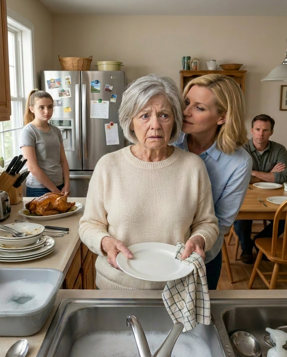 While Clearing the Table After a Family Dinner, 65-Year-Old Adelaide Was at the Sink When Her Daughter-in-Law Leaned Over and Said Under Her Breath: “Old Witch, I Only Put Up With You Because of My Husband.”