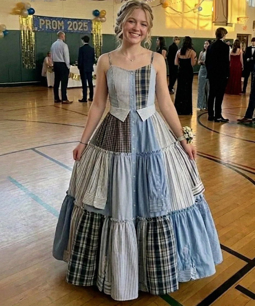 I Sewed a Dress From My Father’s Shirts for Prom in His Honor